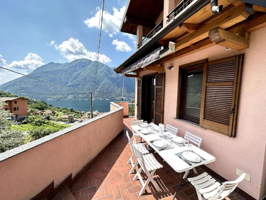 3Br Villetta Con Panoramica Sul Lago Несо Екстериор снимка